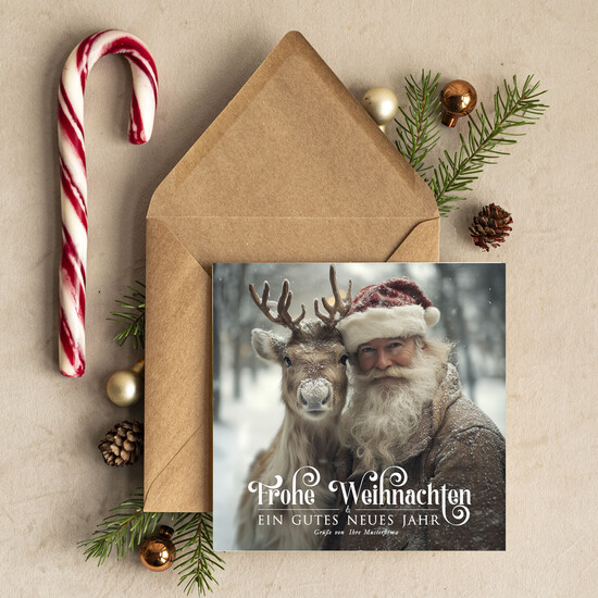 cartes moderne Cartes de Noël modernes pour entreprises, Carte de Noël d'entreprise élégante, Cartes de Noël exclusives pour partenaires commerciaux, 12/Mdr/Wkten