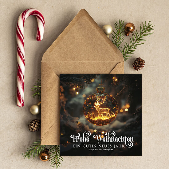 cartes moderne Cartes de Noël modernes pour entreprises, Carte de Noël d'entreprise élégante, Cartes de Noël exclusives pour partenaires commerciaux, 13/Mdr/Wkten