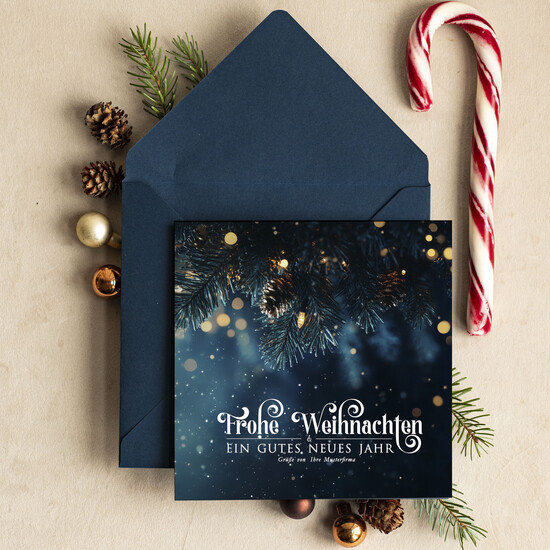 cartes moderne Cartes de Noël modernes pour entreprises, Carte de Noël d'entreprise élégante, Cartes de Noël exclusives pour partenaires commerciaux, 06/Mdr/Wkten