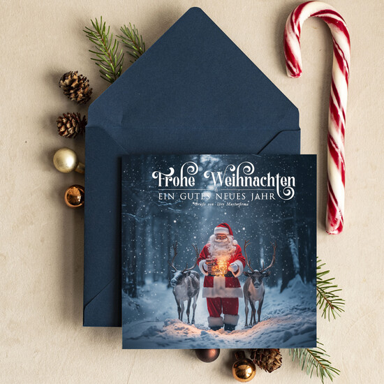 cartes moderne Cartes de Noël modernes pour entreprises, Carte de Noël d'entreprise élégante, Cartes de Noël exclusives pour partenaires commerciaux, 10/Mdr/Wkten