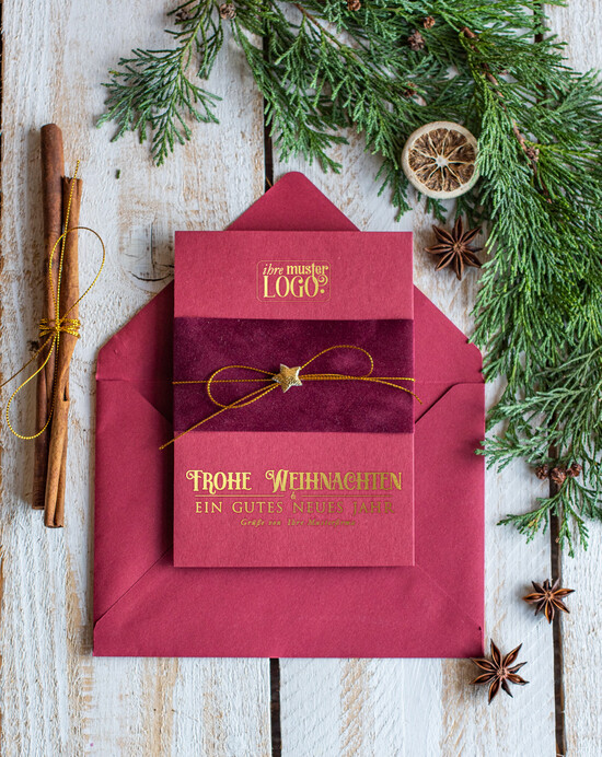 cartes ruban satin doré Cartes de Noël avec dorure à chaud, Cartes de Noël exclusives avec rubans, Cartes de Noël d'entreprise élégantes, Cartes de Noël avec rubans, Cartes de Noël personnalisées pour entreprises 01/velgold/Wkten
