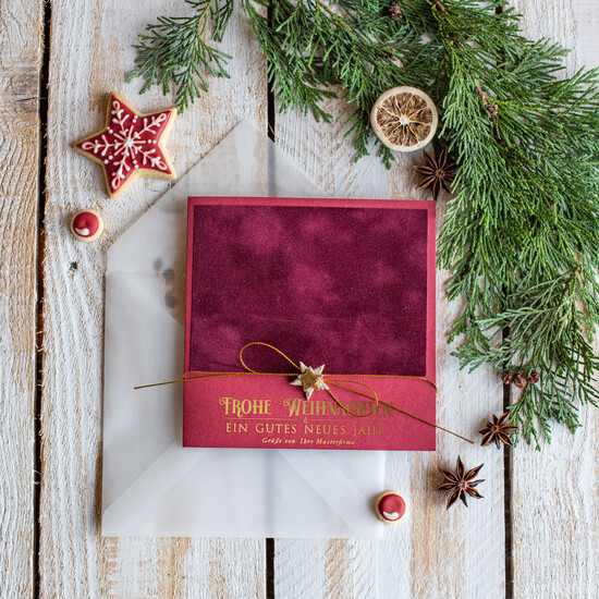 cartes ruban satin doré Cartes de Noël avec dorure à chaud, Cartes de Noël exclusives avec rubans, Cartes de Noël d'entreprise élégantes, Cartes de Noël avec rubans, Cartes de Noël personnalisées pour entreprises 19/stgold/Wkten