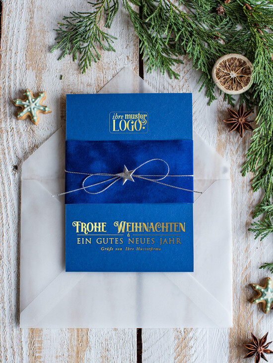 cartes ruban satin doré Cartes de Noël avec dorure à chaud, Cartes de Noël exclusives avec rubans, Cartes de Noël d'entreprise élégantes, Cartes de Noël avec rubans, Cartes de Noël personnalisées pour entreprises 02/velgold/Wkten