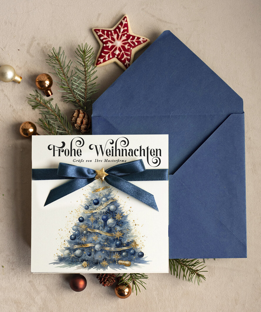 cartes ruban satin Cartes de Noël avec nœud – cartes de Noël exclusives & décoratives avec ruban satin pour entreprises et partenaires commerciaux