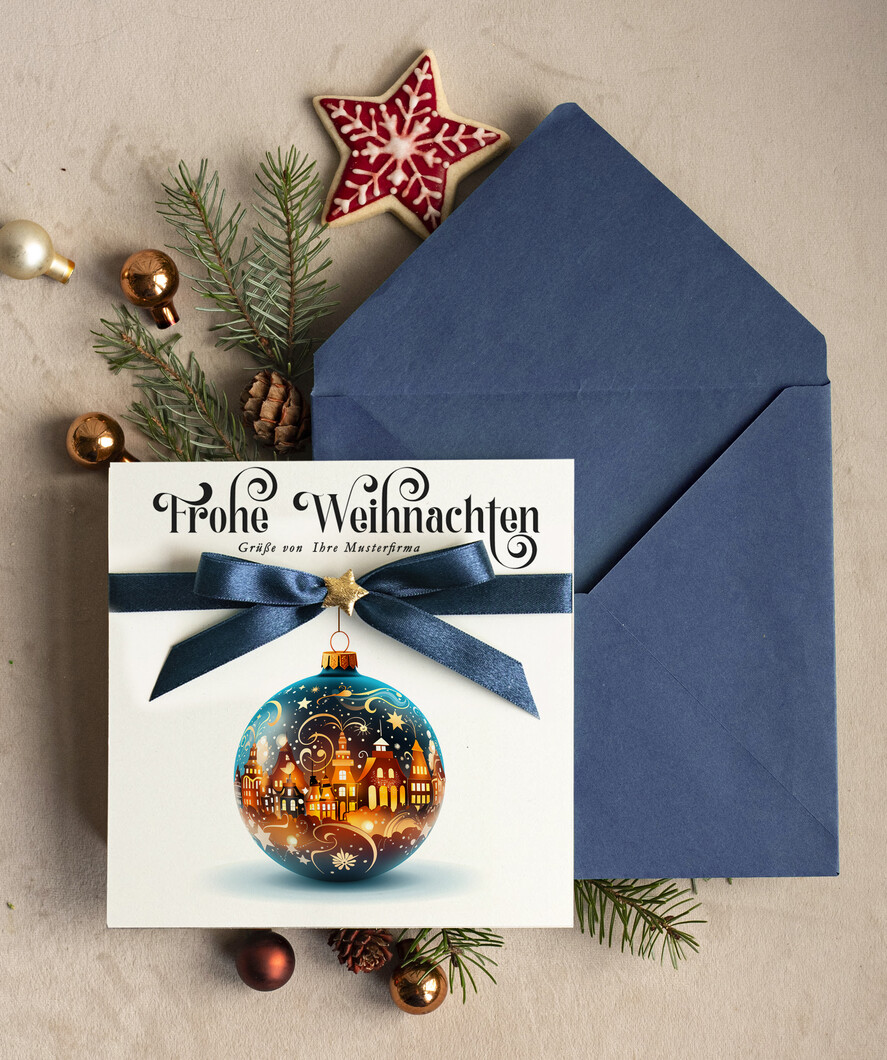 cartes ruban satin Cartes de Noël avec nœud – cartes de Noël exclusives & décoratives avec ruban satin pour entreprises et partenaires commerciaux