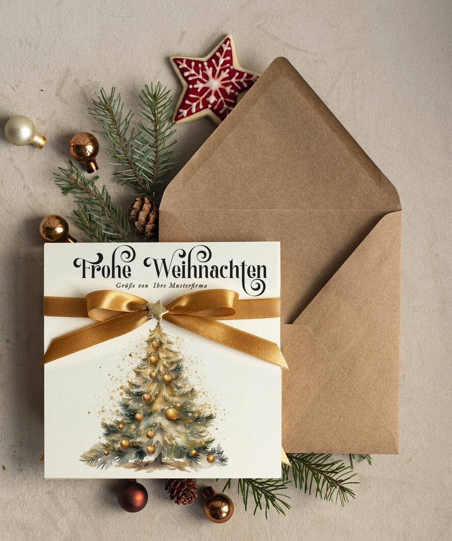 cartes ruban satin Cartes de Noël avec nœud – cartes de Noël exclusives & décoratives avec ruban satin pour entreprises et partenaires commerciaux