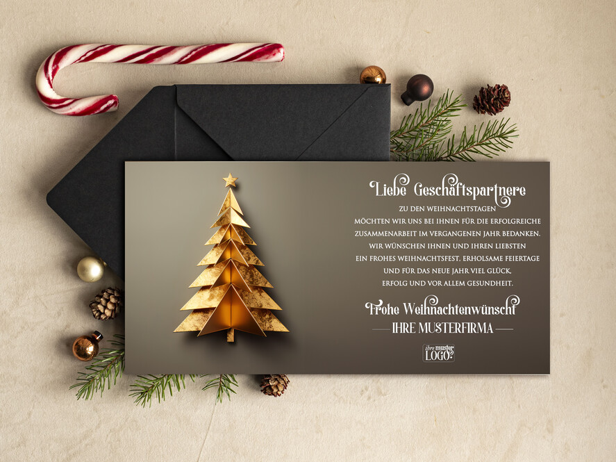 cartes moderne Cartes de Noël modernes pour entreprises, Carte de Noël d'entreprise élégante, Cartes de Noël exclusives pour partenaires commerciaux,