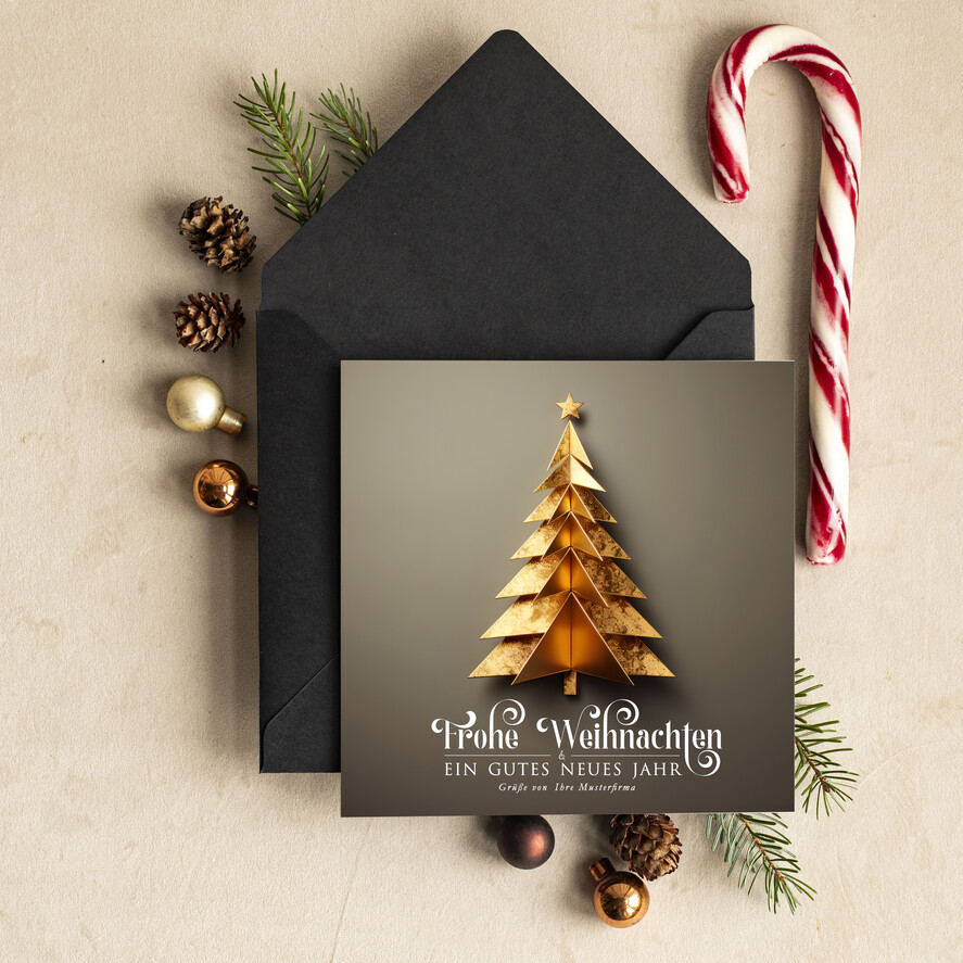 cartes moderne Cartes de Noël modernes pour entreprises, Carte de Noël d'entreprise élégante, Cartes de Noël exclusives pour partenaires commerciaux,