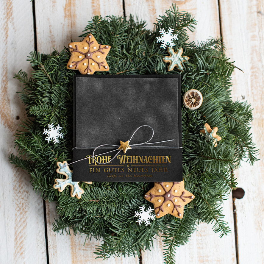 cartes ruban satin doré Cartes de Noël avec dorure à chaud, Cartes de Noël exclusives avec nœuds, Cartes de Noël d'entreprise élégantes, Cartes de Noël avec rubans, Cartes de Noël personnalisées pour entreprises