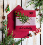 cartes éco Cartes de Noël pour entreprises, Carte de Noël exclusive et durable pour partenaires commerciaux avec logo & texte personnalisé, carte de Noël d'entreprise, Noël professionnel2