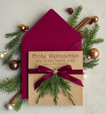 cartes éco Cartes de Noël d'entreprise, Carte de Noël exclusive et durable pour partenaires commerciaux avec logo & texte personnalisé, carte de Noël professionnelle, Noël professionnel2