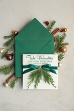 cartes éco Cartes de Noël pour entreprises, Carte de Noël exclusive et durable pour partenaires commerciaux avec logo & texte personnalisé, carte de Noël d'entreprise, Noël professionnel2