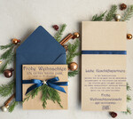 cartes éco Cartes de Noël pour entreprises, Carte de Noël exclusive et durable pour partenaires commerciaux avec logo & texte personnalisé, carte de Noël d'entreprise, Noël professionnel2