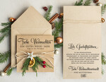 cartes éco Cartes de Noël d'entreprise, Carte de Noël exclusive et durable pour partenaires commerciaux avec logo & texte personnalisé, carte de Noël professionnelle, Noël professionnel2