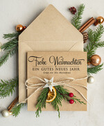 cartes éco Cartes de Noël d'entreprise, Carte de Noël exclusive et durable pour partenaires commerciaux avec logo & texte personnalisé, carte de Noël professionnelle, Noël professionnel2