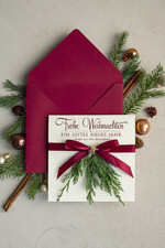 cartes éco Cartes de Noël pour entreprises, Carte de Noël exclusive et durable pour partenaires commerciaux avec logo & texte personnalisé, carte de Noël d'entreprise, Noël professionnel2