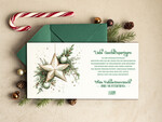 cartes rétro Cartes de Noël rétro pour partenaires commerciaux avec logo Cartes de Noël pour partenaires commerciaux, carte de Noël d'entreprise avec enveloppe, cartes de Noël avec logo d'entreprise et texte2