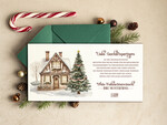 cartes rétro Cartes de Noël rétro pour partenaires commerciaux avec logo Cartes de Noël pour partenaires commerciaux, carte de Noël d'entreprise avec enveloppe, cartes de Noël avec logo d'entreprise et texte2