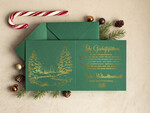 cartes doré Carte de Noël exclusive avec dorure à chaud pour partenaires commerciaux Cartes de Noël avec dorure à chaud, cartes de Noël exclusives pour partenaires commerciaux, carte de Noël d'entreprise élégante, cartes de Noël avec logo2