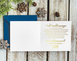 cartes doré Carte de Noël exclusive avec dorure à chaud pour partenaires commerciaux, Cartes de Noël avec dorure à chaud, Cartes de Noël exclusives pour partenaires commerciaux, Carte de Noël d'entreprise élégante, Cartes de Noël avec logo2