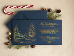 cartes doré Carte de Noël exclusive avec dorure à chaud pour partenaires commerciaux Cartes de Noël avec dorure à chaud, cartes de Noël exclusives pour partenaires commerciaux, carte de Noël d'entreprise élégante, cartes de Noël avec logo2