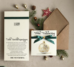 cartes ruban satin Cartes de Noël avec nœud – cartes de Noël exclusives et décoratives avec ruban satin pour entreprises et partenaires commerciaux2