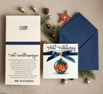 cartes ruban satin Cartes de Noël avec nœud – cartes de Noël exclusives & décoratives avec ruban satin pour entreprises et partenaires commerciaux2