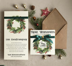 cartes ruban satin Cartes de Noël avec nœud – cartes de Noël exclusives et décoratives avec ruban satin pour entreprises et partenaires commerciaux2