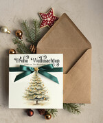cartes ruban satin Cartes de Noël avec nœud – cartes de Noël exclusives et décoratives avec ruban satin pour entreprises et partenaires commerciaux2