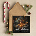cartes moderne Cartes de Noël modernes pour entreprises, Carte de Noël d'entreprise élégante, Cartes de Noël exclusives pour partenaires commerciaux,2