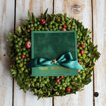 cartes ruban satin doré Cartes de Noël avec dorure à chaud, Cartes de Noël exclusives avec rubans, Cartes de Noël d'entreprise élégantes, Cartes de Noël avec rubans, Cartes de Noël personnalisées pour entreprises3