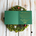 cartes ruban satin doré Cartes de Noël avec dorure à chaud, Cartes de Noël exclusives avec rubans, Cartes de Noël d'entreprise élégantes, Cartes de Noël avec rubans, Cartes de Noël personnalisées pour entreprises3