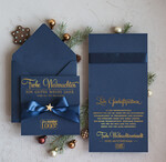 cartes ruban satin doré Cartes de Noël avec dorure à chaud, Cartes de Noël exclusives avec ruban, Carte de Noël d'entreprise raffinée, Cartes de Noël avec ruban satin, Cartes de Noël personnalisées pour entreprises2